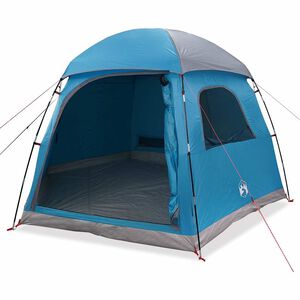 vidaXL Family Teltta Igloo 6-hengen sininen vedenpit&auml;v&auml;