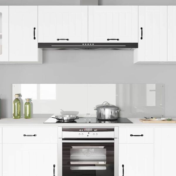 vidaXL Keittiön suojapaneeli 2 pcs Läpinäkyvä 90 x 40 cm