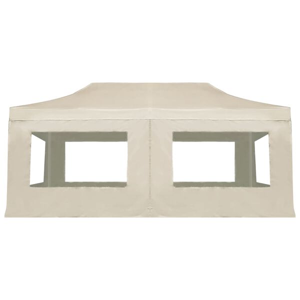 vidaXL Kokoontaittuva juhlateltta seinill&auml; alumiini 6x3 m kerma