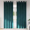 vidaXL Pimennysverhot 2 pcs Tummanvihre&auml; 140 x 260 cm Sametti