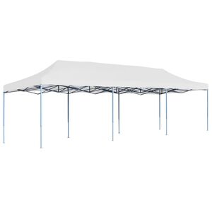 vidaXL Kokoontaittuva pop-up juhlateltta 3 x 9 m valkoinen