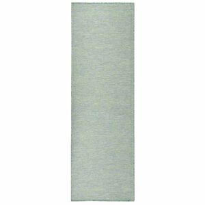 vidaXL Ulkomatto Flatweave 80x250 cm turkoosi