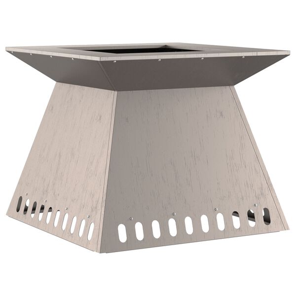 vidaXL Tulisija Ruskea 60 x 60 x 50 cm Kulunut ter&auml;s