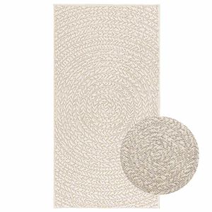 vidaXL Matto ZIZUR kermainen 60x110 cm juuttityyli sis&auml; ulkok&auml;ytt&ouml;&ouml;n