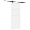 vidaXL Liukuovi ORKDAL 93 x 232 cm Tekninen puu Valkoinen ja musta