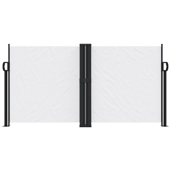 vidaXL Sis&auml;&auml;nvedett&auml;v&auml; sivumarkiisi valkoinen 120x1000 cm