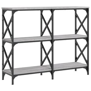 vidaXL Konsolip&ouml;yt&auml; harmaa Sonoma 100x28x80,5 cm tekninen puu