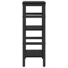 vidaXL Kirjahylly Musta tammi. 40 x 29,5 x 81 cm Tekninen puu