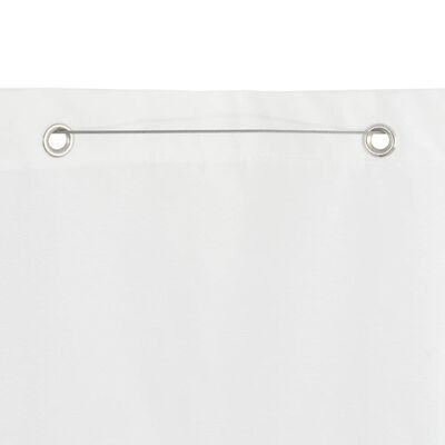 vidaXL Parvekkeen suoja valkoinen 100x240 cm Oxford kangas
