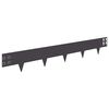 vidaXL Nurmireunus 30 pcs 100 x 15 cm Ter&auml;s Musta
