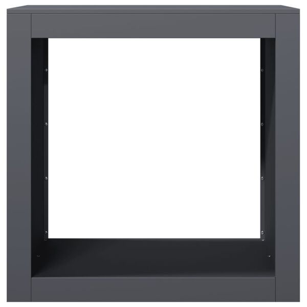 vidaXL Polttopuuteline antrasiitti 60x40x60 cm ter&auml;s