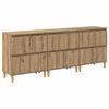 vidaXL Sivup&ouml;yd&auml;t 3 kpl Artisan tammi 60 x 35 x 70 cm Tekninen puu