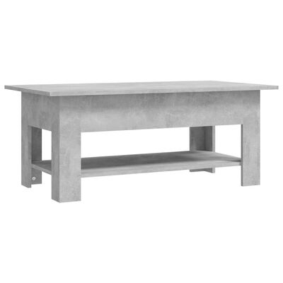 vidaXL Sohvapöytä betoninharmaa 102x55x42 cm lastulevy