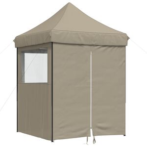 vidaXL Juhlateltta Taupe Oxford-kangas