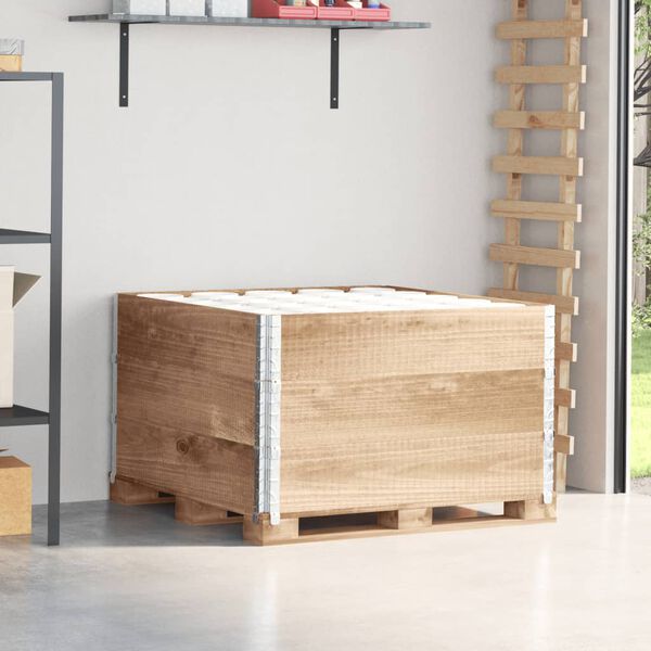 vidaXL Kuormalavan reunukset 3 kpl 100x100 cm t&auml;ysi m&auml;nty