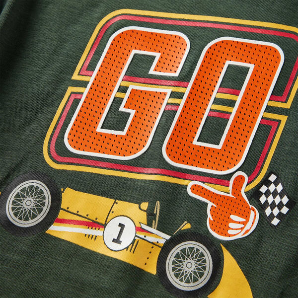 Lasten pitk&auml;hihainen T-paita tummanvihre&auml; 104