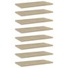 vidaXL Kirjahyllytasot 8 kpl Sonoma tammi 40x20x1,5 cm lastulevy