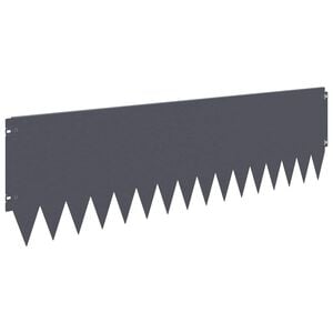 vidaXL Nurmireunus 10 pcs 103 x 30 cm Ter&auml;s Antrasiitti