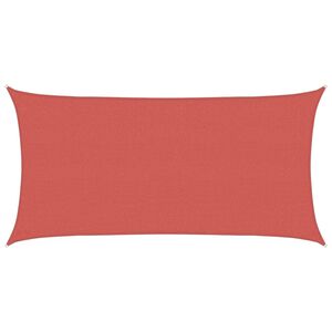 vidaXL Aurinkovarjolaudat 2 x 6 m HDPE Suorakaide Terrakotta