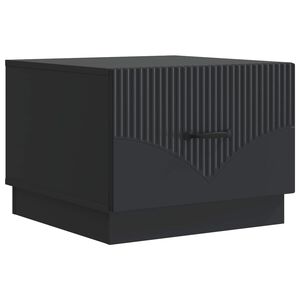 vidaXL Sohvap&ouml;yt&auml; laatikon kanssa Musta 49 x 50 x 37 cm Tekninen puu