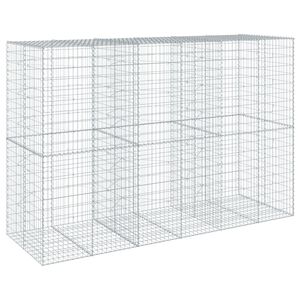 vidaXL Kivikori katolla 300x100x200 cm galvanoitu rauta