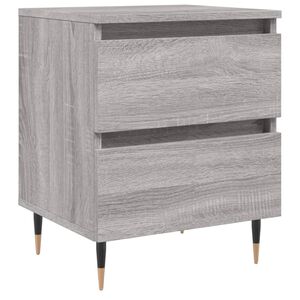 vidaXL Y&ouml;p&ouml;yt&auml; harmaa Sonoma 40x35x50 cm tekninen puu