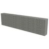 vidaXL Gabion-kivikori kansilla galvanoitu ter&auml;s 600x50x150 cm