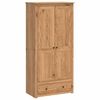 vidaXL Vaatekaappi PANAMA Hunaja 88,5 x 50 x 185 cm T&auml;ysi m&auml;nty
