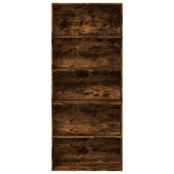 vidaXL Kirjahylly savutammi 80x30x189 cm tekninen puu