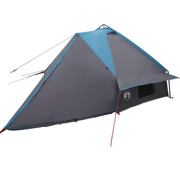 vidaXL Teepee-teltta katolla Sininen ja harmaa 490 x 410 x 210 cm
