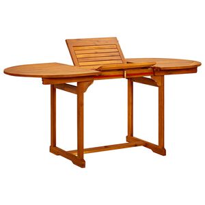 vidaXL Puutarharuokap&ouml;yt&auml; (120-170)x80x75 cm t&auml;ysi akaasiapuu