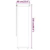 vidaXL Rullaverho ulkotiloihin 60x230 cm punainen HDPE