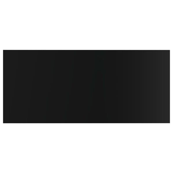 vidaXL Kirjahyllytasot 4 kpl korkeakiilto musta 100x50x1,5cm lastulevy