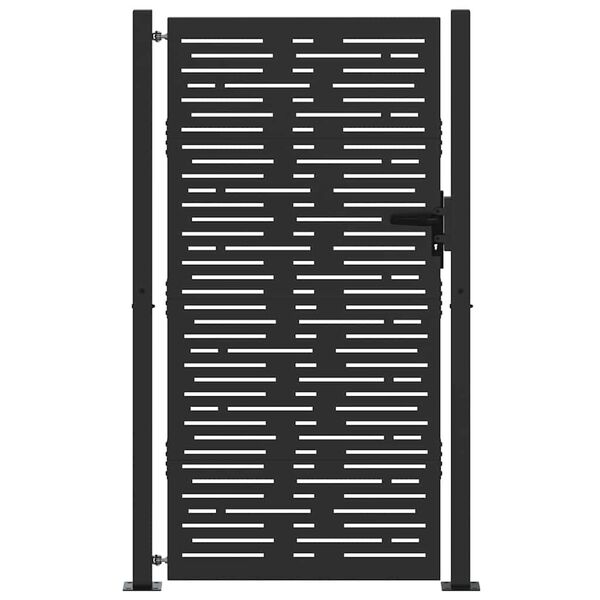 vidaXL Puutarhaportti 100x175 cm Corten-ter&auml;s neli&ouml;nmuotoinen