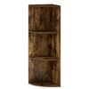 vidaXL Kulmahylly 3 tasoa 41,5 x 41,5 x 107,5 cm Tekninen puu