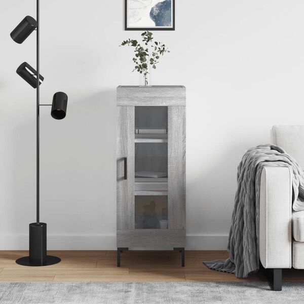 vidaXL Senkki harmaa Sonoma 34,5x34x90 cm tekninen puu