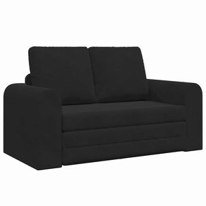 vidaXL K&auml;&auml;nnett&auml;v&auml; Sohva Vuode Musta 148 x 71 x 83 cm Sametti