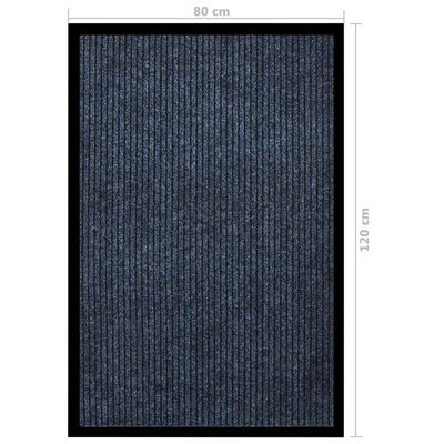 vidaXL Ovimatto raidallinen sininen 80x120 cm