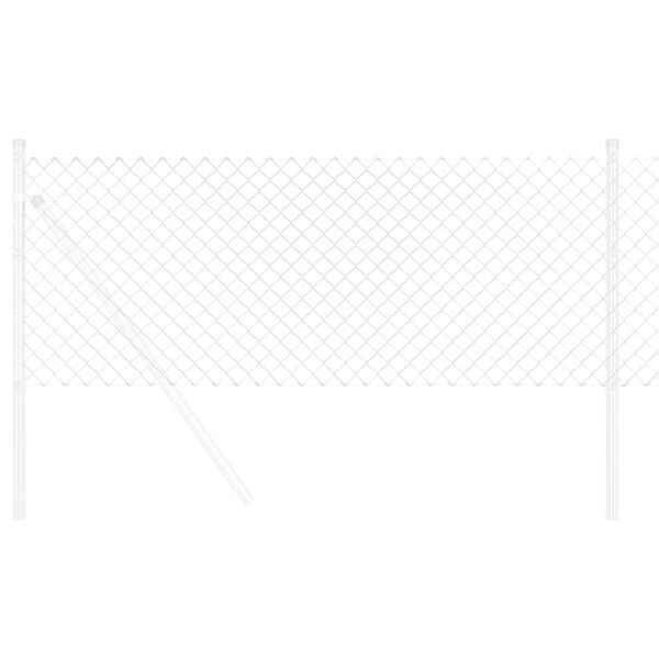 vidaXL Ketjuaita Hopea 25 x 0,8 m Galvanoitu ter&auml;s