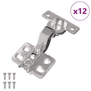 vidaXL Sarana 12 pcs Nikkeli 26 mm Rauta