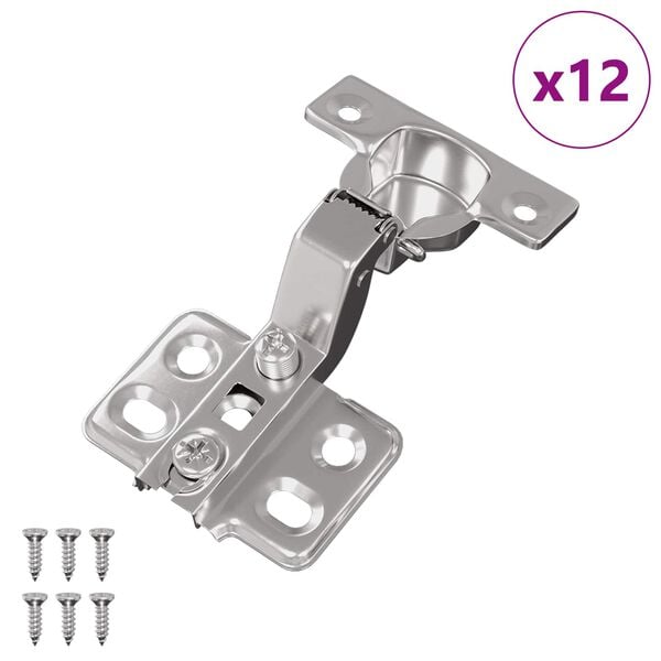 vidaXL Sarana 12 pcs Nikkeli 26 mm Rauta