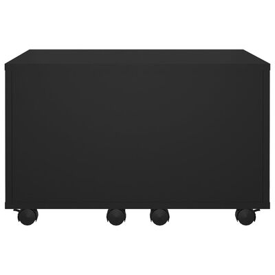 vidaXL Sohvapöytä musta 60x60x38 cm lastulevy