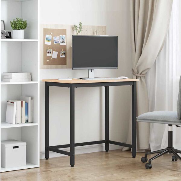 vidaXL P&ouml;yt&auml; Luonnollinen 80 x 50 x 77 cm Kehitetty puu ja ter&auml;s