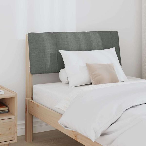 vidaXL Verhoiltu sängynpääty Tumma harmaa 75 cm Massiivinen mänty