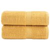 vidaXL Premium-vieraspyyhkeet SOLUND 2 kpl kulta 30x50 cm 600 gsm