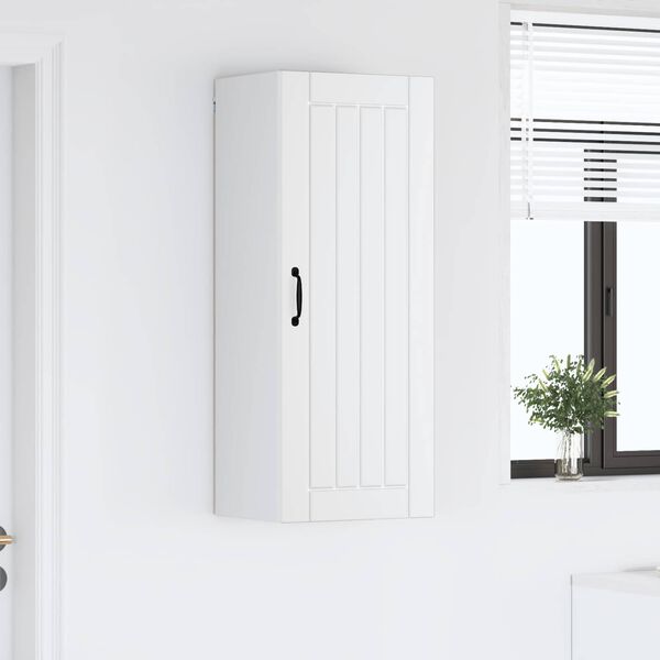 vidaXL Keitti&ouml;kaappi Lucca valkoinen 40 x 31 x 100 cm Tekninen puu