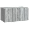 vidaXL Sein&auml;lle asennettava TV-kaappi 59,5 x 31 x 30 cm Harmaa Sonoma