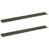 vidaXL Kelluva hylly 2 pcs Oliivivihre&auml; 100 x 9 x 2,5 cm Ter&auml;s