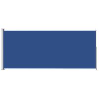 vidaXL Sisäänvedettävä terassin sivumarkiisi 200x500 cm sininen