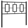 vidaXL Metallinen vaihtop&auml;&auml;ty musta 100 cm